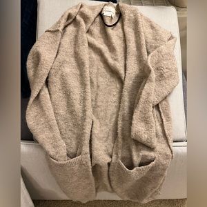 Anthropologie beige cardigan